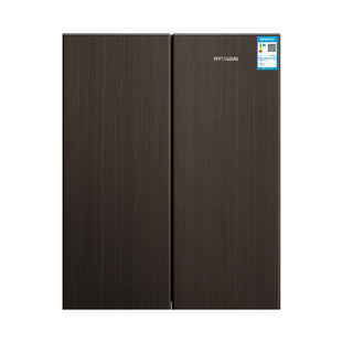 HYUNDAI/现代小方糖一级超薄嵌入风冷变频双开卧式餐边橱柜小冰箱