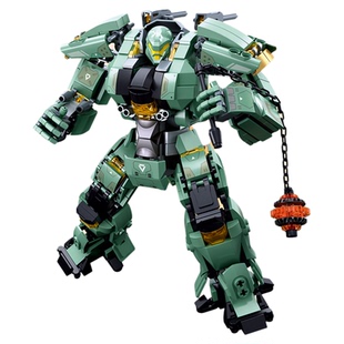 小鲁班灭烬游击士太平洋黑科技机甲师拼装潮玩积木玩具男孩模型