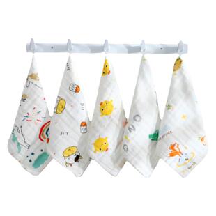 新生婴儿儿童纱布洗脸巾小方巾口水巾全棉口水兜围嘴拍嗝口水围