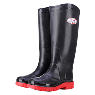 军登高筒雨鞋男女防滑防水胶鞋户外徒步钓鱼长筒水鞋厚底耐磨雨靴