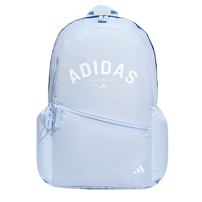 adidas阿迪达斯「活力随行包」大容量通勤书包淡蓝双肩背包KY9942