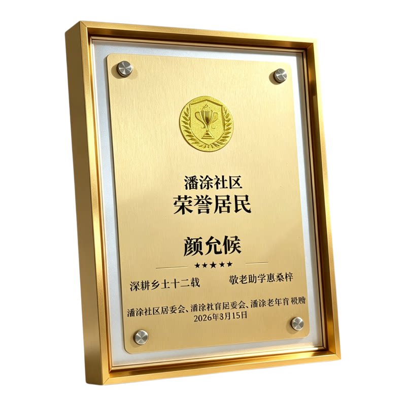 高档铝合金授权奖牌定制