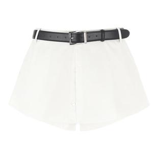 【明星同款】wana try自带腰带休闲短裙裤夏季新款百搭假两件裙裤