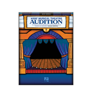 儿童音乐剧彩排曲集 男生版 声乐 含CD 海伦德原版乐谱书 Kids Musical Theatre Audition Boys Edition HL00001125