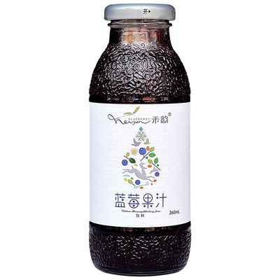 禾韵蓝莓果汁通化特产和韵蓝莓汁260ml 85%含量【9月份日期】