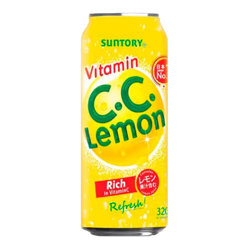 Suntory三得利有气柠檬饮品CC Lemon罐装6x320ml清爽酸甜解暑饮料