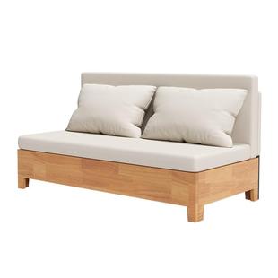 三梦实木沙发床伸缩折叠床客厅家用小户型一体两用多功能布艺沙发