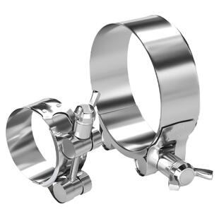 304不锈钢手拧强力箍蝶形卡箍加厚管箍喉箍固定水管气管卡子管夹