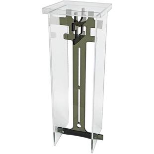 落地亚克力花架高级悬浮感客厅茶室摆件展示架绿植盆景架透明花几