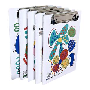 厚刻夹板亚克力定制硬板夹白色3毫米原创图案有趣厚实不软塌写字板写菜单厚度小清新趣味美式多彩色文件夹A4