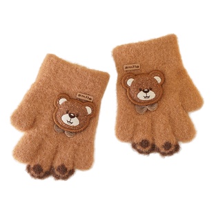儿童冬季保暖手套1-2婴儿防寒薄款3-6岁上幼儿园宝宝分指男女五指