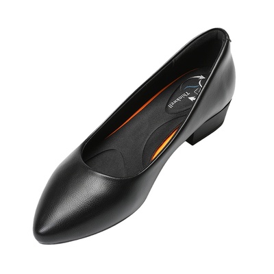 工作鞋女春季单鞋软底防滑平底鞋