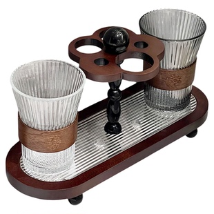 中古风电动牙刷漱口杯收纳置物架家用卫生间台面情侣牙刷牙膏底座