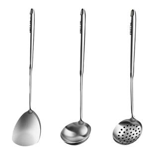 316不锈钢锅铲家用迷你户外炒菜铲子厨房小锅煎蛋铲盛汤勺子漏勺