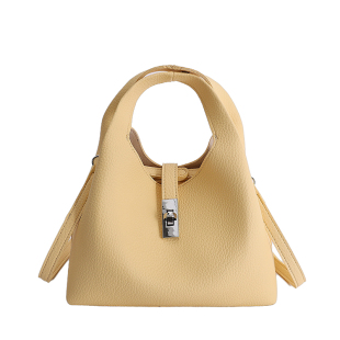 红色手拎包包女款2026新款春高级感轻奢小众单肩包通勤斜挎水桶包