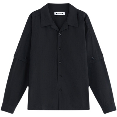 防泼水科技面料可拆卸两穿衬衫