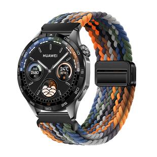 适用华为GT5手表表带watch3/4磁吸扣pro高级感编织gt3新款秋冬透气gt4运动GT2智能表链尼龙男款系列专用腕带