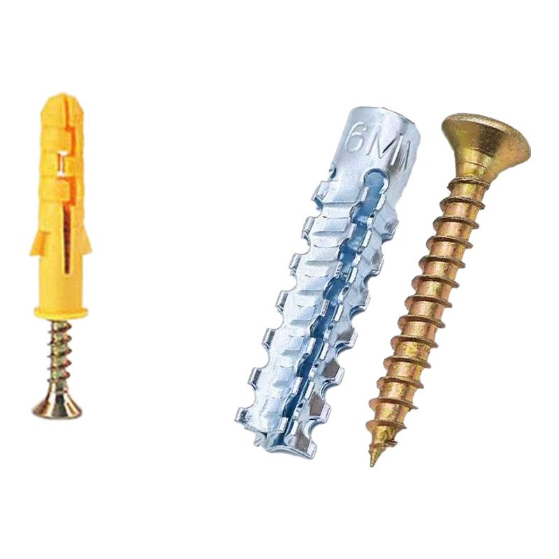 金属铁膨胀管代替塑料胶塞锯齿铁胀塞6mm8mm膨胀螺丝自攻丝