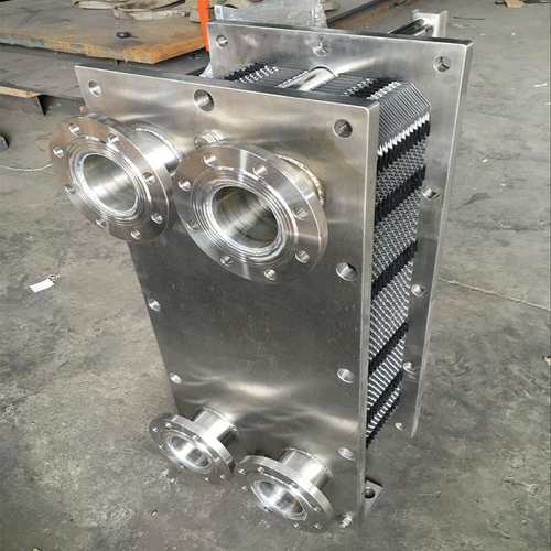 沃顿生产DN50口径不锈钢框架医药卫生级包不锈钢板式换热器可送货