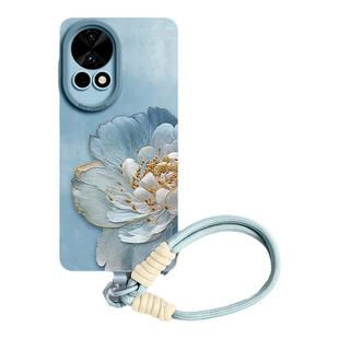 牡丹适用华为nova15pro手机壳nova15保护15ultra套ultra外12活力版11新款10全包防摔硅胶7腕链挂绳13的14女软