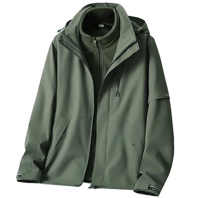 啄木鸟2025新款冲锋衣男款三合一