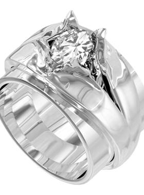 小众设计感时尚金属戒指