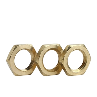 铜薄螺母小六角原GB8088X1M10X1M12X1.25M16X1.5M16X1铜细牙螺母