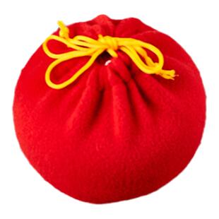 锦贵人手工汤婆子绒布套红色布套棉布套古风布套铜壶布套加厚加固