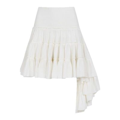 ChicChick松紧腰头不规则半裙