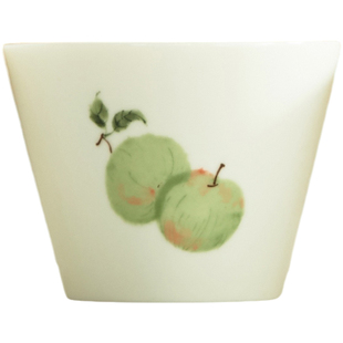 肆月咖啡杯猪口杯拉花杯子家用陶瓷马克杯水杯拿铁杯下午茶ins风