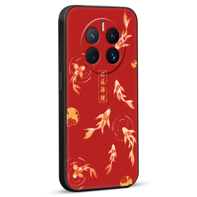 彧玺适用于华为mate50手机壳m50防摔meite50保护套meta50软mete50高级感cet-al00时尚魅特50网红CET-AL00黑色