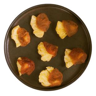 竹移轩 农家手工日式梅饼夹菠萝干 凤梨干诏安红星青梅果脯片零食