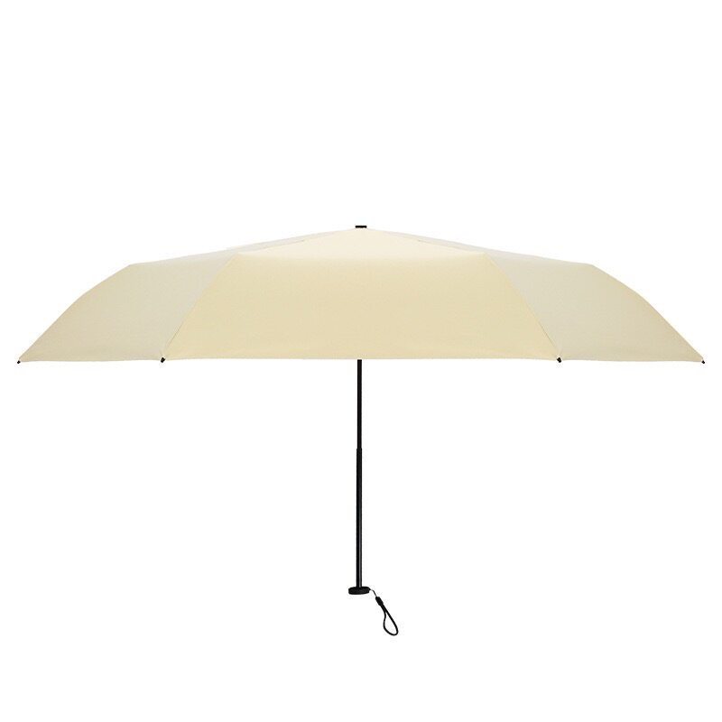 日本黑胶超轻铅笔伞纤维超轻三折便捷晴雨两用伞遮阳防嗮伞轻小伞