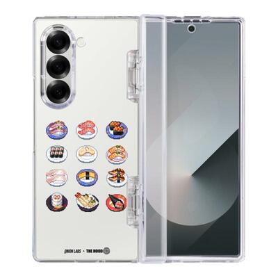 THE HOODxOnion Lab加拿大艺术家联名Kaitenzushi 适用三星Samsung Z Fold6/7磁吸透明保护壳前屏幕中轴保护