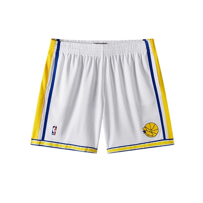 NBA官方勇士男速干透气运动短裤