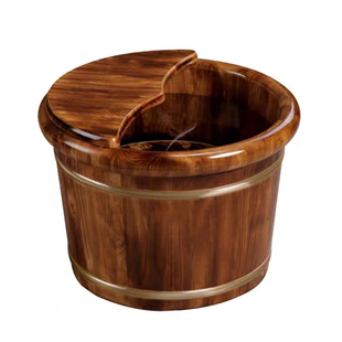 泡脚桶家用实木保温洗脚桶过小腿木质泡脚盆洗脚木桶养生足浴木盆