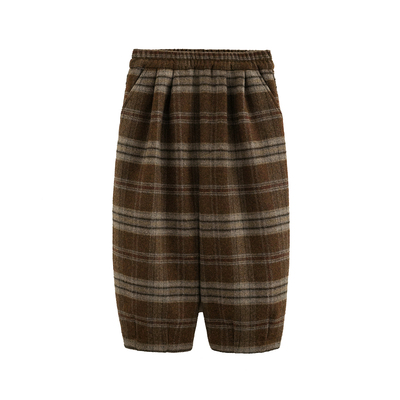 女童毛呢裤子冬装新款儿童阔腿裤