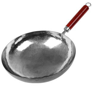 五万锤章丘手工铁锅官方旗舰不粘无涂层老聂家舌尖三家用熟铁炒锅