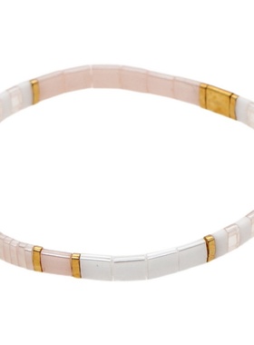 小众设计欧美风tila米珠小手串暖色手链秋冬款tila小手串女孩礼物