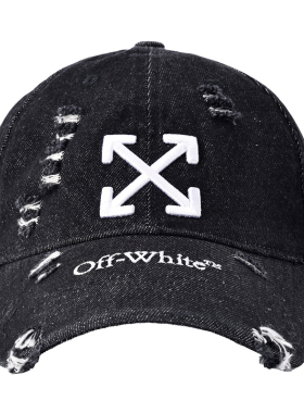 OFF-WHITE™官方旗舰店帽子男款做旧美式鸭舌帽遮阳帽子女2026新