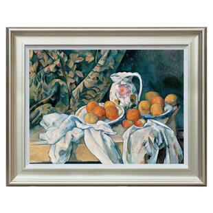 风色静物与水果塞尚印象派田园风油画美式欧式餐厅挂画玄关装饰画