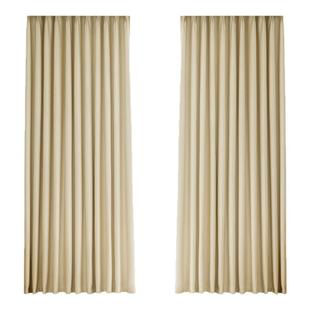 全遮光纯色成品窗帘奶茶色挂钩客厅卧室阳台飘窗出租房便宜防晒布