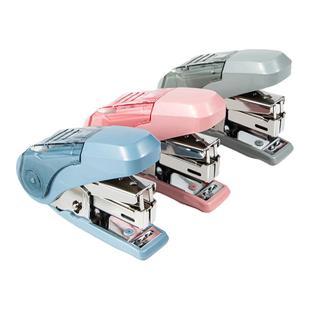 天色 省力订书机办公用小号迷你小型便携式订书器钉书装订白领用多功能装书机10号钉办公用品学生用装订试卷