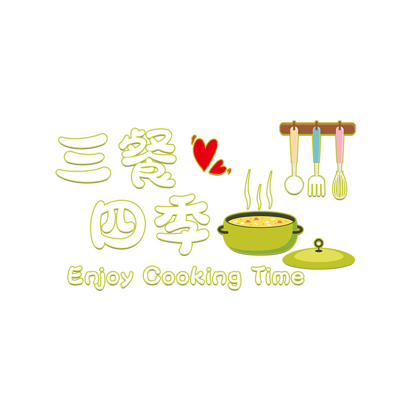 全网爆款厨房门装饰玻璃贴