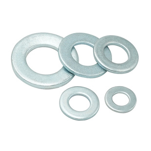 8.8级镀锌平垫加大加厚蓝白锌圆形垫圈金属垫片M3M4M5M6M8M10-M48