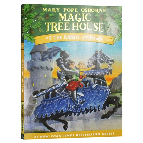 神奇树屋2迷雾中的骑士英文原版小说Magic Tree House The Knight at Dawn儿童英语初级章节书籍搭Wonder奇迹男孩查理和巧克力工厂
