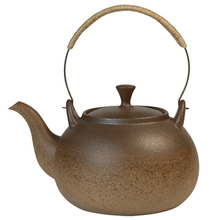 复古大号陶瓷烧水壶单个提梁粗陶壶电陶炉碳炉围炉煮茶壶家用