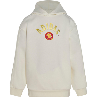 Adidas/阿迪达斯正品2025冬季款儿童日常连帽套头针织卫衣KG5930