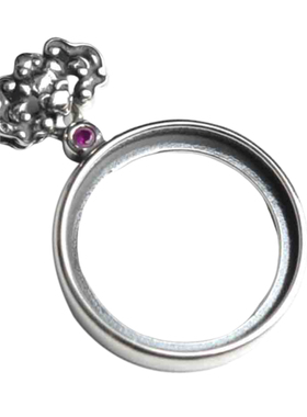 燕子家国风中式diy琥珀底托玉环