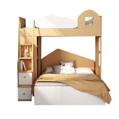 考拉森林交错上下床小户型北欧高低床错位型上下铺带衣柜榻榻米